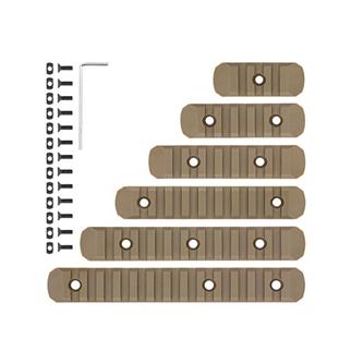 M-Lok Skinner, Polymer, 6 Stk, De