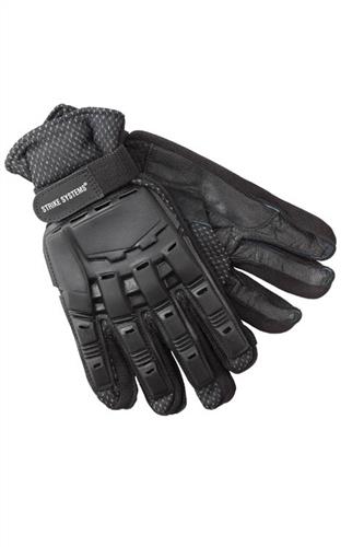 Handsker, kamp, Læder, sort str. | Airsoft Armoury Webshop