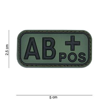 AB+ Postiv, Grøn, PVC Patch