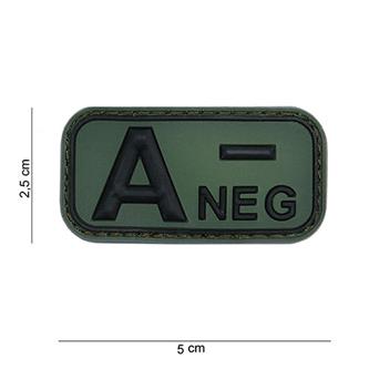 A- Negativ, Grøn, PVC Patch