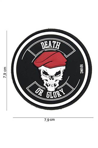 Death Or Glory, Black, 3D PCV Patch