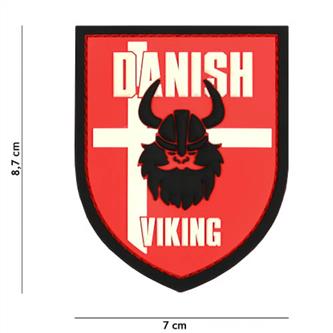 Danish Viking, Red 3D PVC Patch