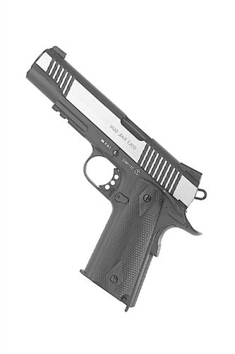 Colt 1911, Rail Gun, Black Dual Tone