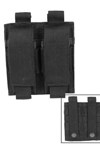 Pistol Magasin Lomme, Dobbelt, Sort